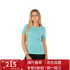 安德玛 女士 logo印花透气速干圆领套头短袖T恤 1382435 482绿色 S