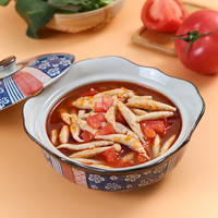 五六穗拉丝奶酪饼羊蝎子牛筋丸莜面鱼鱼低脂黑麦饼 番茄汤莜面鱼鱼300g/盒