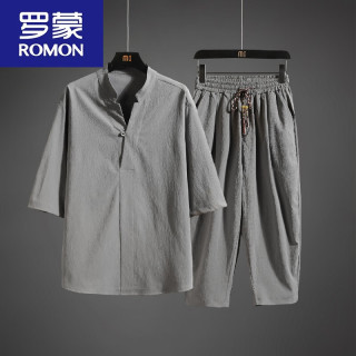  ROMON/罗蒙 冰丝 男士休闲套装