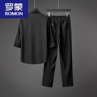  ROMON/罗蒙 冰丝 男士休闲套装