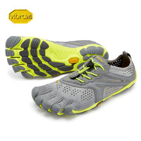 Vibram五指鞋 赤足跑步运动马拉松训练五趾鞋 VRUN 灰黄色(男款) 41