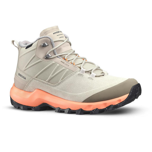 迪卡侬 DECATHLON MH500登山鞋女防水防滑旅游鞋舒适透气户外徒步靴男ODS