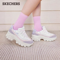 斯凯奇（Skechers）蜜糕鞋春季女鞋厚底增高老爹鞋小个子时尚百搭休闲运动鞋177233 木炭灰色/多彩色/GRMT 37.5 偏大选小半码
