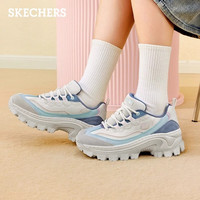 斯凯奇（Skechers）蜜糕鞋春季女鞋厚底增高老爹鞋小个子时尚百搭休闲运动鞋177233 全黑色/BBK 35.5 偏大选小半码