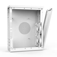 硕一凤凰C1+电脑机箱台式机M-ATX中小主板桌面MINI手提小机箱TFX电源(8.5L体积/支持22CM MATX主板) 凤凰C1白+200W电源+支持115X下压散热器