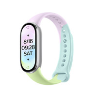 小米手环10腕带表带 配件 小米手环10腕带表带 配件 佩戴图仅为参考 小米手环10 氟橡胶多色腕带 奶油马卡龙