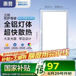 惠普 9046-54 集成灯嵌入式吊顶面板灯 3400lm