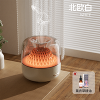 乐多时光 琉璃香薰机卧室小型自动喷香七彩色呼吸灯家用香氛精油雾化加湿器