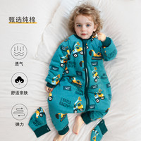 儿童分腿睡袋秋冬夹棉婴儿睡衣中大童加厚恒温睡袋宝宝防踢被