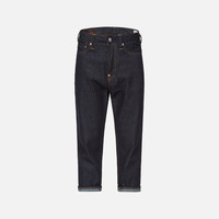 EVISU【多件折】男士狛犬刺绣七分牛仔裤 牛仔蓝 29