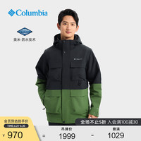 哥伦比亚 户外男子穿行系列三合一系统防水冲锋衣WE3429 011黝黑色 24 L(180/100A)