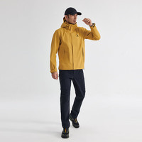 KAILAS男款猎风冲锋衣FILTERTEC 2L防水户外徒步防风登山夹克 晶铀黄-男 S