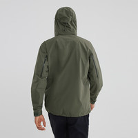 KAILAS男款猎风冲锋衣FILTERTEC 2L防水户外徒步防风登山夹克 深苔绿-男 XS