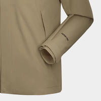 KAILAS男款猎风冲锋衣FILTERTEC 2L防水户外徒步防风登山夹克 米褐色-男 S