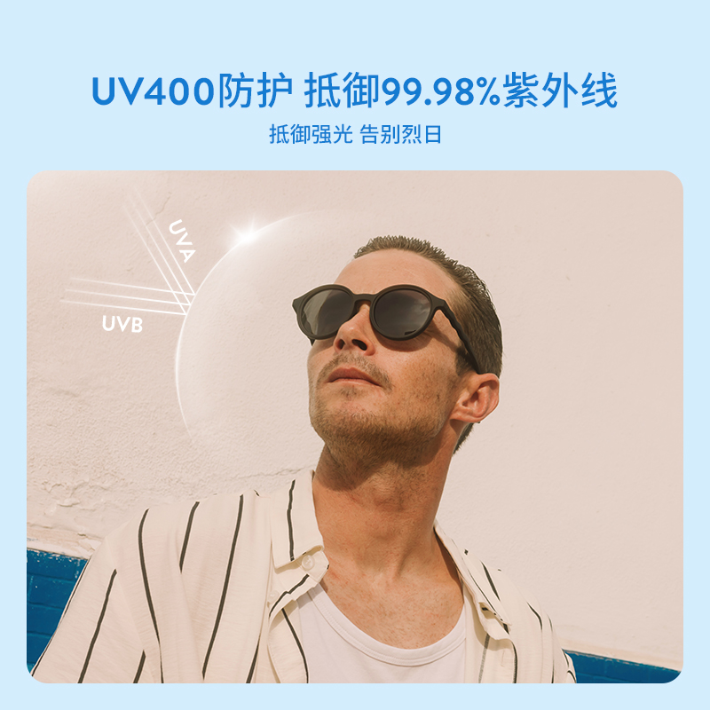 OLIVIOCO2025年成人墨镜偏光太阳眼镜户外时尚太阳镜防紫外线 岩藻黄 全色 椭圆
