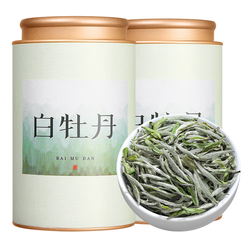 春秋农哥白牡丹白茶特级2025新茶福鼎白茶散茶花香明前嫩芽茶叶自己喝 【白牡丹嫩芽尝鲜装】 *1罐