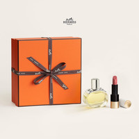 HERMÈS 爱马仕 HERMES）巴赫尼香水口红礼盒香水女30+缎光21橙色礼盒生日礼物女生送女友