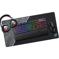  ROG/玩家国度 RGB灯效 电竞键鼠套装+鼠标+键盘+耳机+鼠标垫