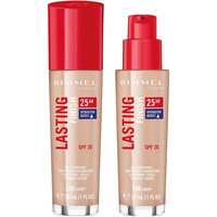 RIMMEL【日本直邮】粉底液 25小时持久不脱妆控油粉底液膏 100粉黄调