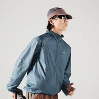 蓝岐春夏防风防泼水超轻运动皮肤衣风洞循环透气跑步防晒衣男 湖蓝色 XS