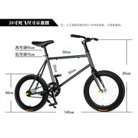 驰睿 FOREKNOW 20寸倒刹车 死飞自行车 20寸倒刹车