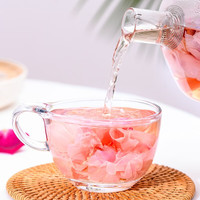 云耕物作玫瑰花茶冻干玫瑰花茶一朵一杯云南墨红玫瑰花茶重瓣玫瑰花养生茶 盛放墨红玫瑰*1盒