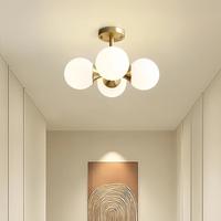 登航 北欧轻奢全铜餐厅吊灯现代简约房间灯阳台衣帽间卧室书房吊灯灯具