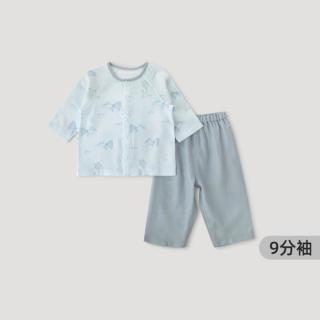 宝宝家居服夏季薄款空调服男女童两件套夏儿童套装