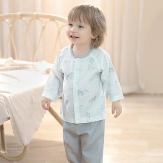 宝宝家居服夏季薄款空调服男女童两件套夏儿童套装