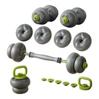 哑铃男士锻炼器材家用组合杠铃女士可调节重量软包胶实心铁砂