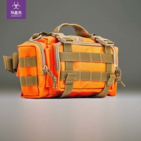 MAXGEAR 马盖先 魔法腰包男 户外军迷运动休闲大容量垂钓路亚包骑行腰包 橙色