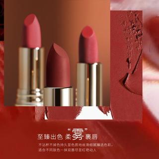 【2支】口红不掉色不沾杯显色女主角雾吻口红丝绒雾面哑光偏干性