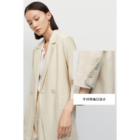 麦檬麦檬浅米色天丝舒适质感百搭西装外套女5994210901 浅米色（上衣）5994210901 XL 170/92A