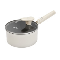 九阳家用钛陶瓷奶锅宝宝辅食锅不粘锅家用小奶锅泡面蒸煮一体锅炊