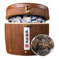 100个装左右 寿眉白茶饼小茶饼紧压茶叶福鼎老白茶饼干礼盒装500g