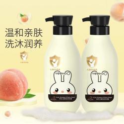 YeeHoO 英氏 儿童沐浴露二合一洗发水果香儿童沐浴露400ml