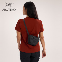 ARC'TERYX 始祖鸟 MANTIS 1 WAIST PACK 男女同款腰包刺绣鸟标斜挎包 BLACK II