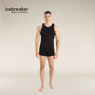 破冰者 icebreaker美利奴羊毛男Anatomica可机洗圆领无袖日常休闲内穿背心夏103034