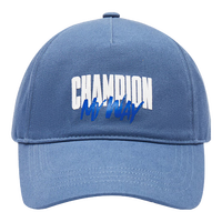 【王俊凯同款】Champion遮阳男帽旅游帽音乐主题棒球跑步帽子 蓝色 均码