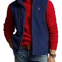 Ralph Lauren Brushed Fleece Full Zip Vest