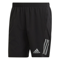 adidas简约舒适梭织跑步运动短裤男装夏季阿迪达斯   黑色/深银灰   2XL