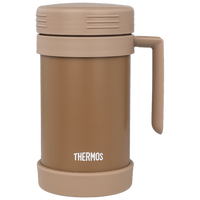膳魔师(THERMOS)保温杯泡茶杯男女不锈钢带手柄商务水杯JMF-501-BF