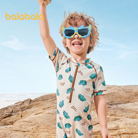 巴拉巴拉儿童泳衣男女童连体泳装户外防晒耐氯速干小童游男女宝泳装 小鳄鱼-连体款-防晒UPF50+耐氯 100