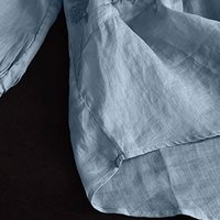 子牧棉麻2024夏装 女文艺复古T恤纯色刺绣小衫宽松显瘦圆领套头上衣1019 白色 XL(125-135斤)