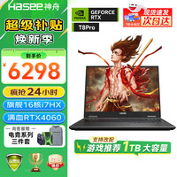 神舟 战神T8 2025战神T8Pro 超旗舰AI酷睿  16核i7-13700HX 16G/1T/4060 165H