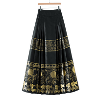 晚白【断码清仓拼手速】显瘦通勤百搭大摆半身裙国风新中式马面裙