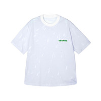 速写男装T恤套头短袖时髦印花9N3112030 101漂白 XL