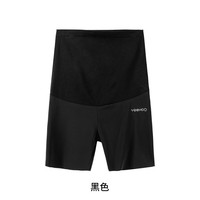 YeeHoO英氏裤打底裤外穿薄款高弹力5分短裤 黑色 M 160/78C