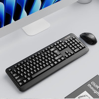iFound W6208PLUS无线键盘鼠标套装 防水便携usb笔记本键盘