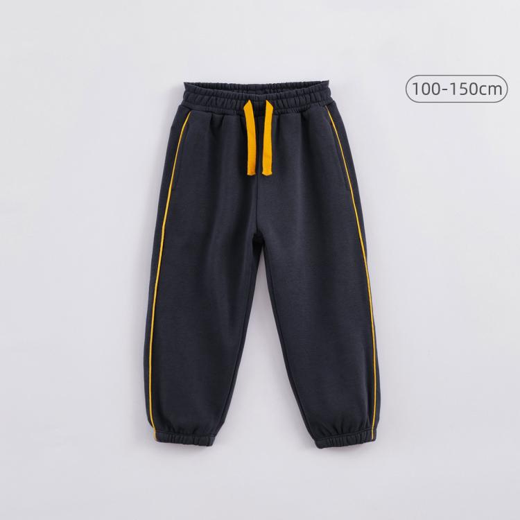  marc & janie/马克珍妮 撞色抽绳 儿童运动裤  140 身高134-143cm 蓝色